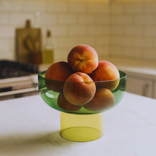 Tip Top XL Green & Yellow – Large Decorative Bowls for Tables | Cloudnola Cloudnola