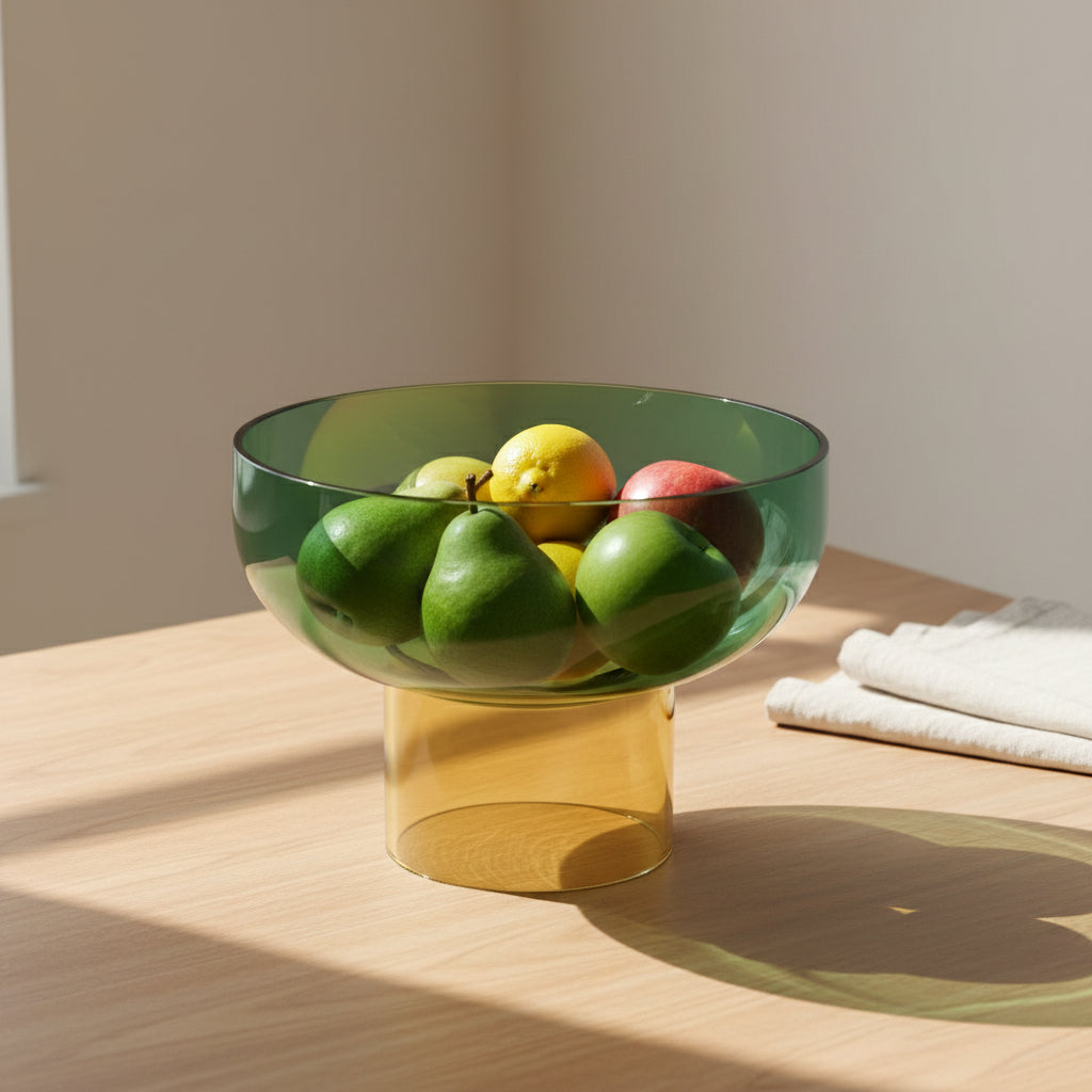 Tip Top XL Green & Yellow – Large Decorative Bowls for Tables | Cloudnola Cloudnola