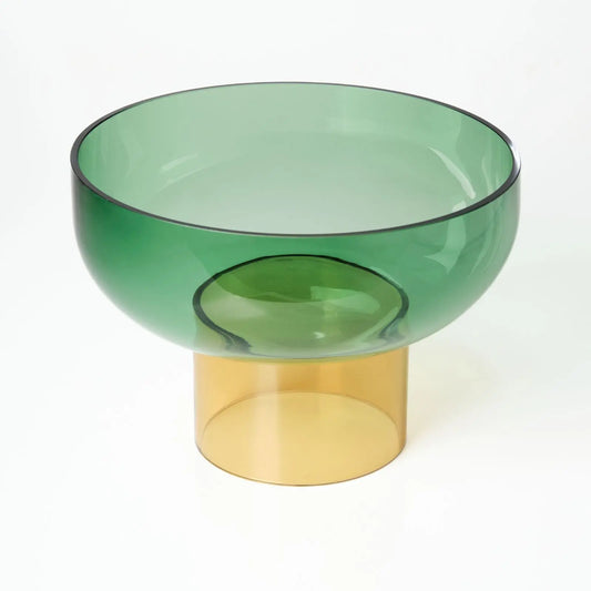 Tip Top XL Green & Yellow – Large Decorative Bowls for Tables | Cloudnola Cloudnola