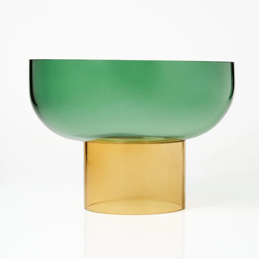 Tip Top XL Green & Yellow – Large Decorative Bowls for Tables | Cloudnola Cloudnola