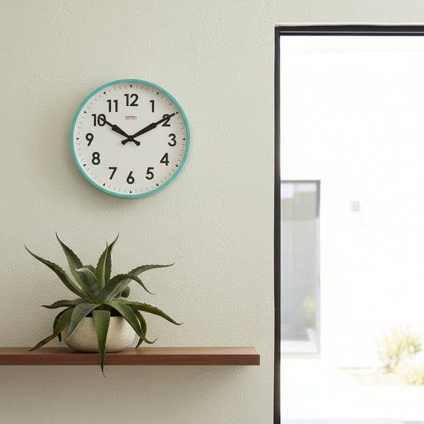 Turquoise Wall Clock – Factory Turquoise XL – Clock | Cloudnola