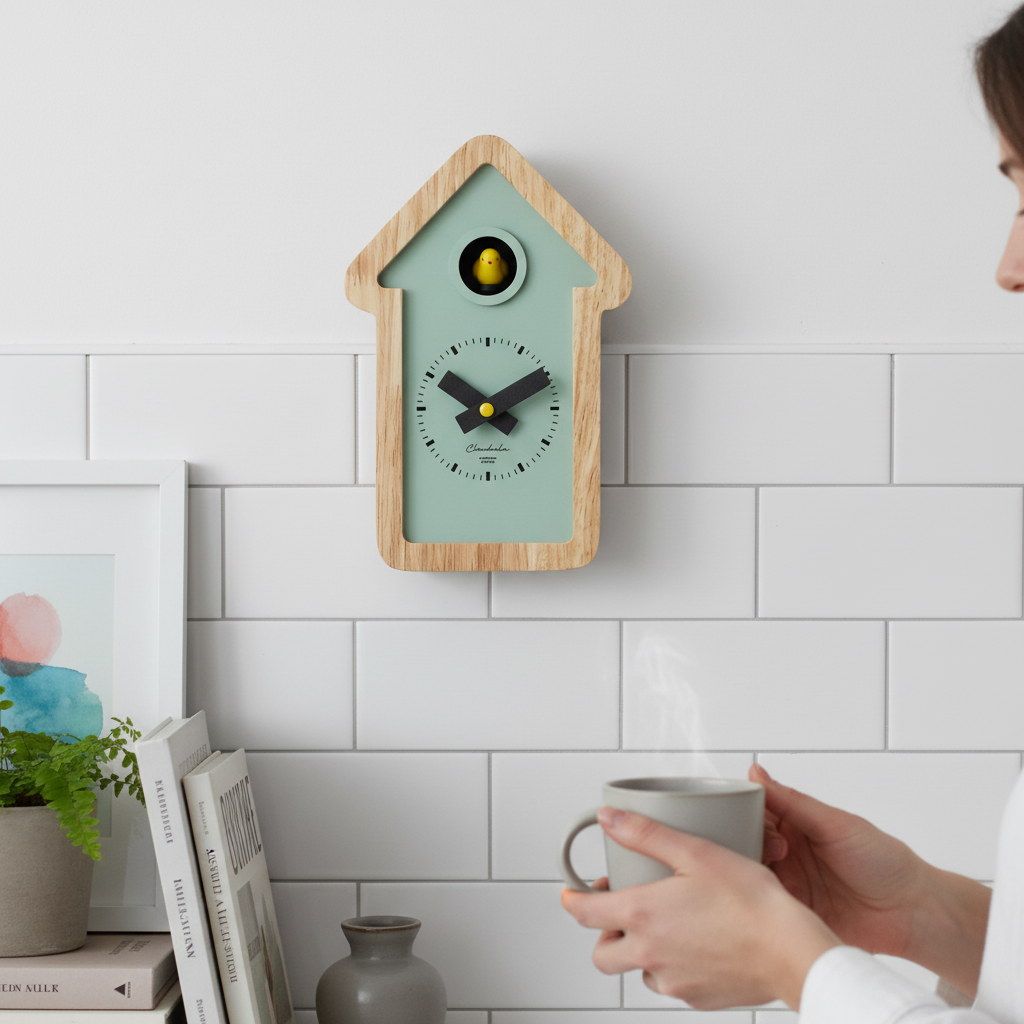 Kleine House Cuckoo Clock – Sage