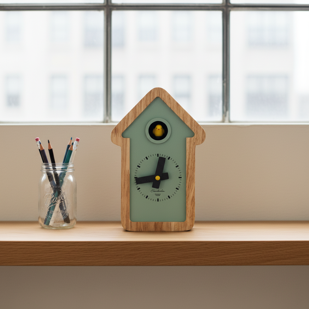 Kleine House Cuckoo Clock – Sage