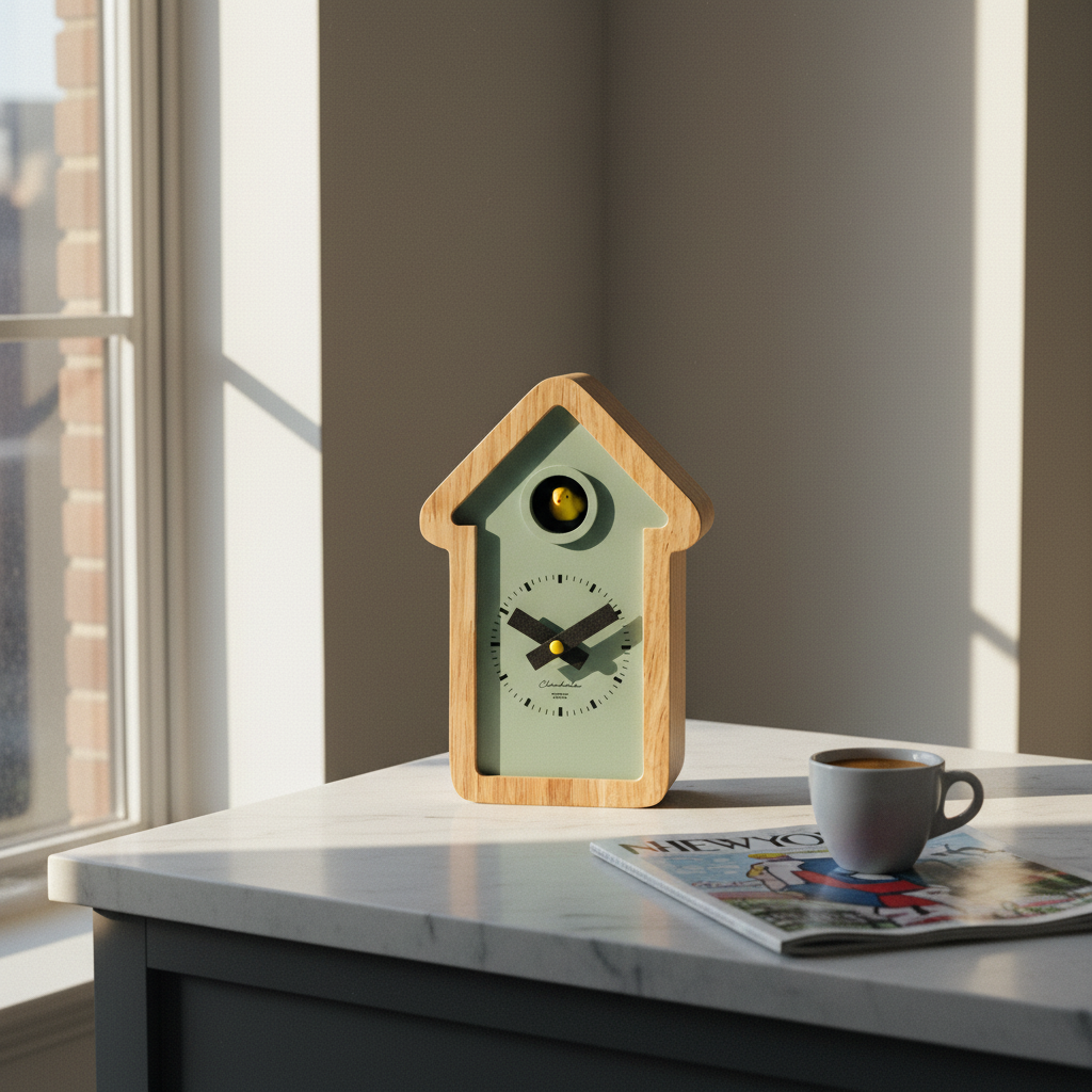 Kleine House Cuckoo Clock – Sage