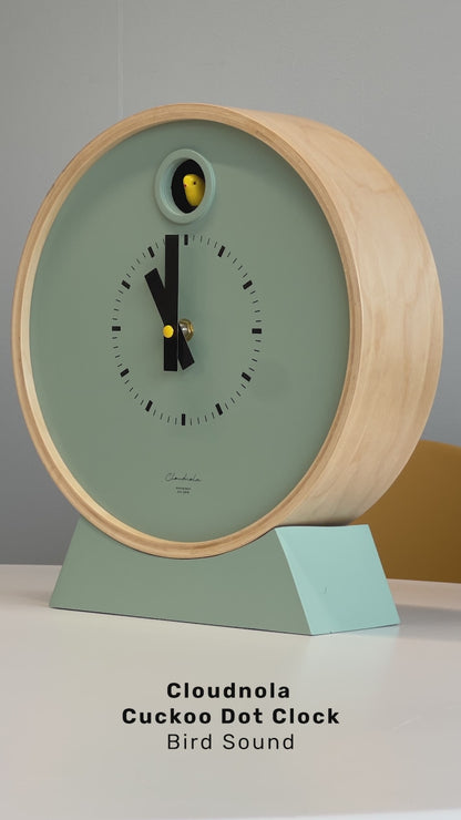 Cuckoo Clock Dot – Sage Green with Stand | Cloudnola