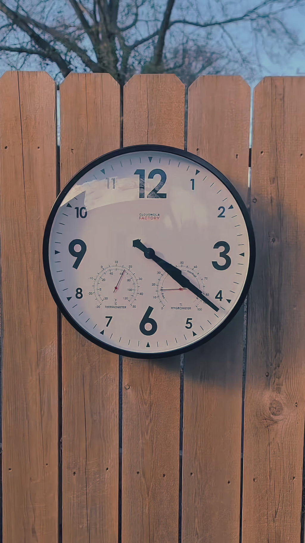 Outdoor Clock Black XL