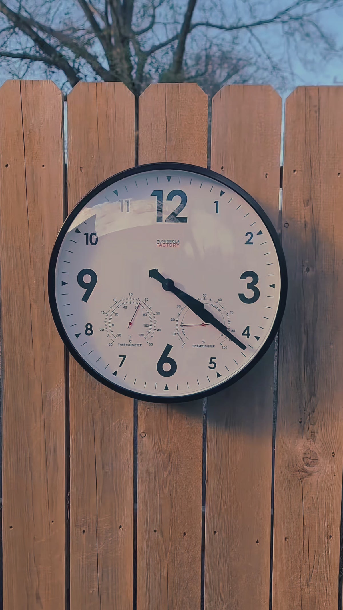 Outdoor Clock Black XL