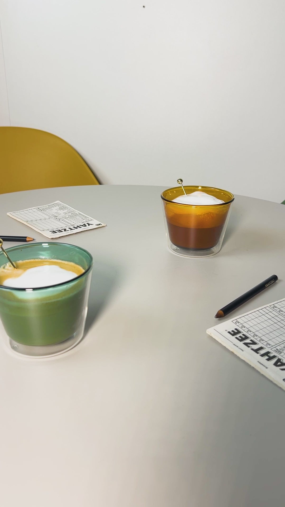 Double-Wall Glass Cups - Multicolor -  280 ml / 9.5 oz – Set of 4