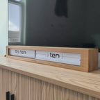 Texttime 2.0 Bamboo Modern Text Flip Clock