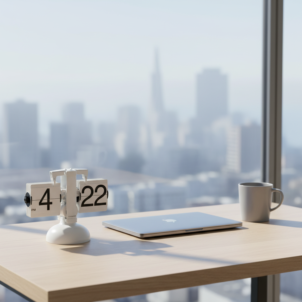 Modern Desk Flip Clock