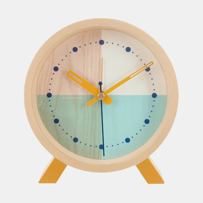 Wood Turquoise - Desk Clock -  Alarm Clocks - Cloudnola 