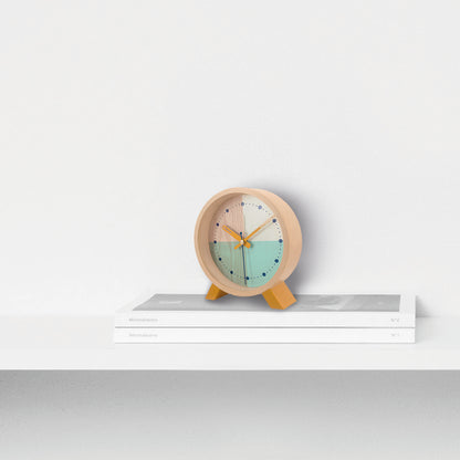 Wood Turquoise - Desk Clock -  Alarm Clocks - Cloudnola 