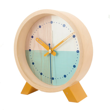 Wood Turquoise - Desk Clock -  Alarm Clocks - Cloudnola 