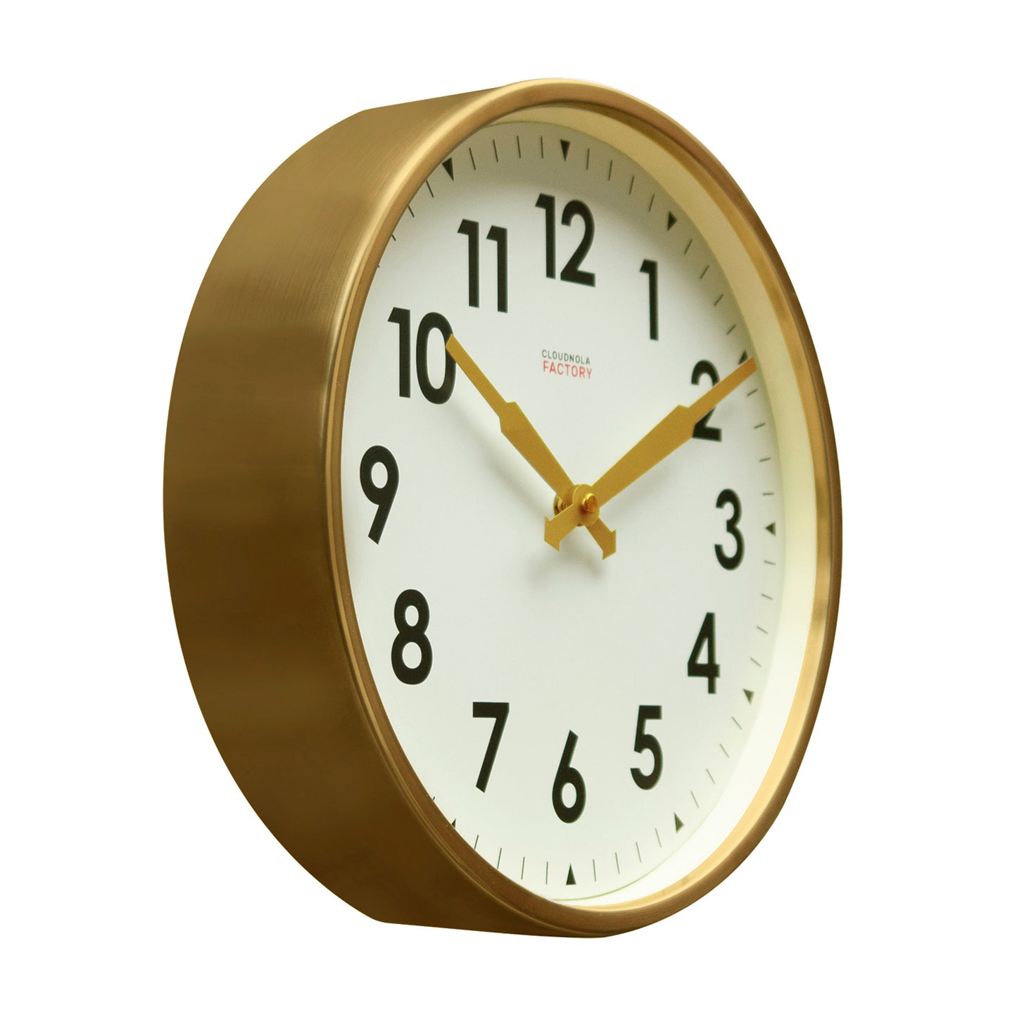 Cloudnola Factory Gold Wall Clock