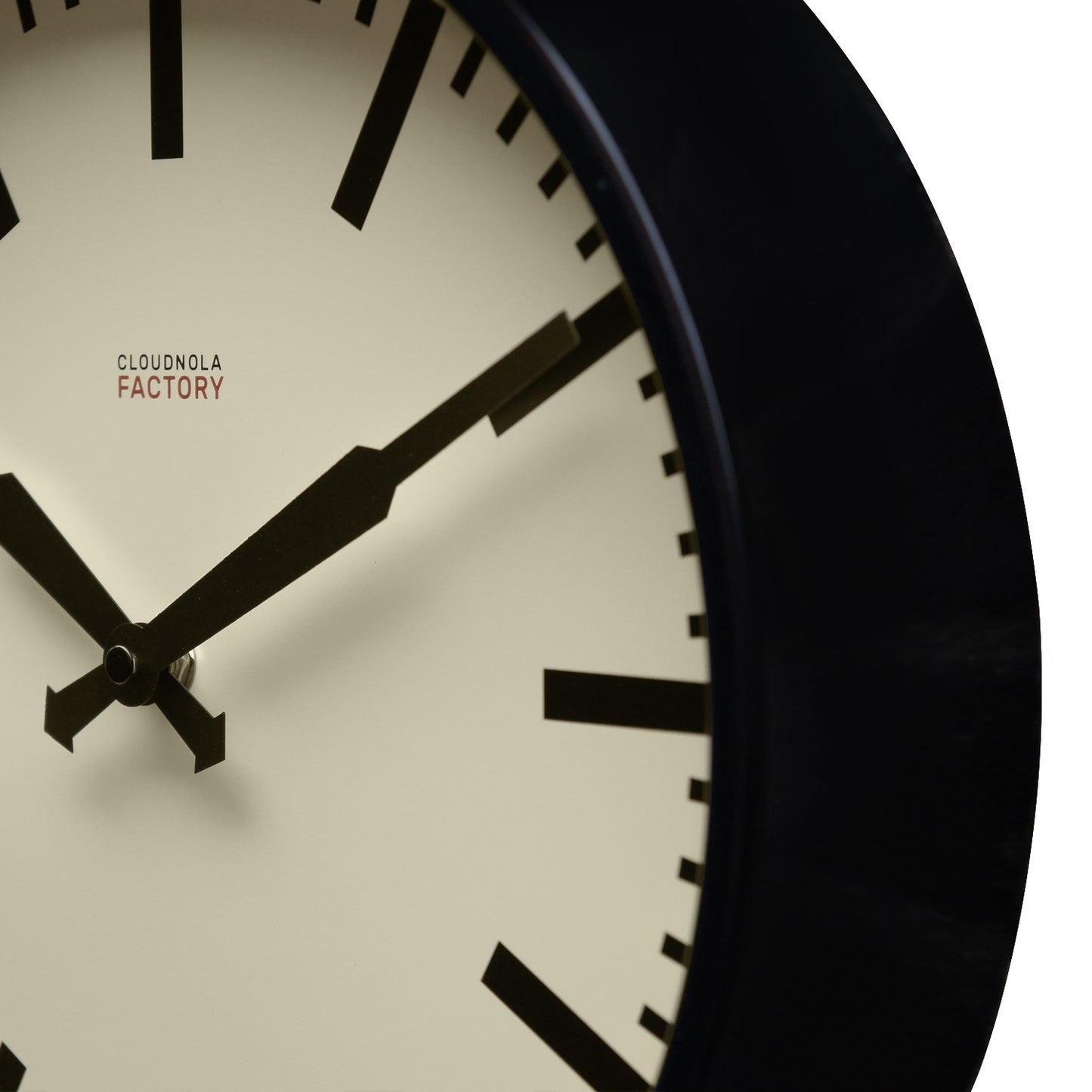 Factory Black Station Wall Clock