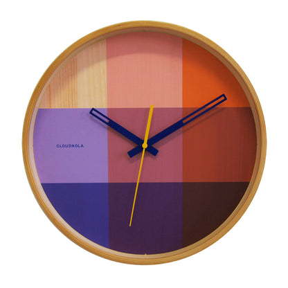 Riso Red & Blue - Wall Clock -  Wall Clocks - Cloudnola 