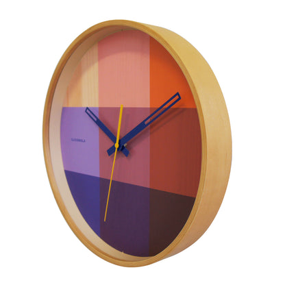 Riso Red & Blue - Wall Clock -  Wall Clocks - Cloudnola 