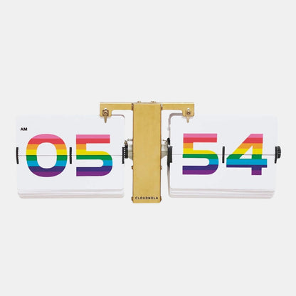 Flipping Out Rainbow - Flip Clock -  Flip Clocks - Cloudnola 