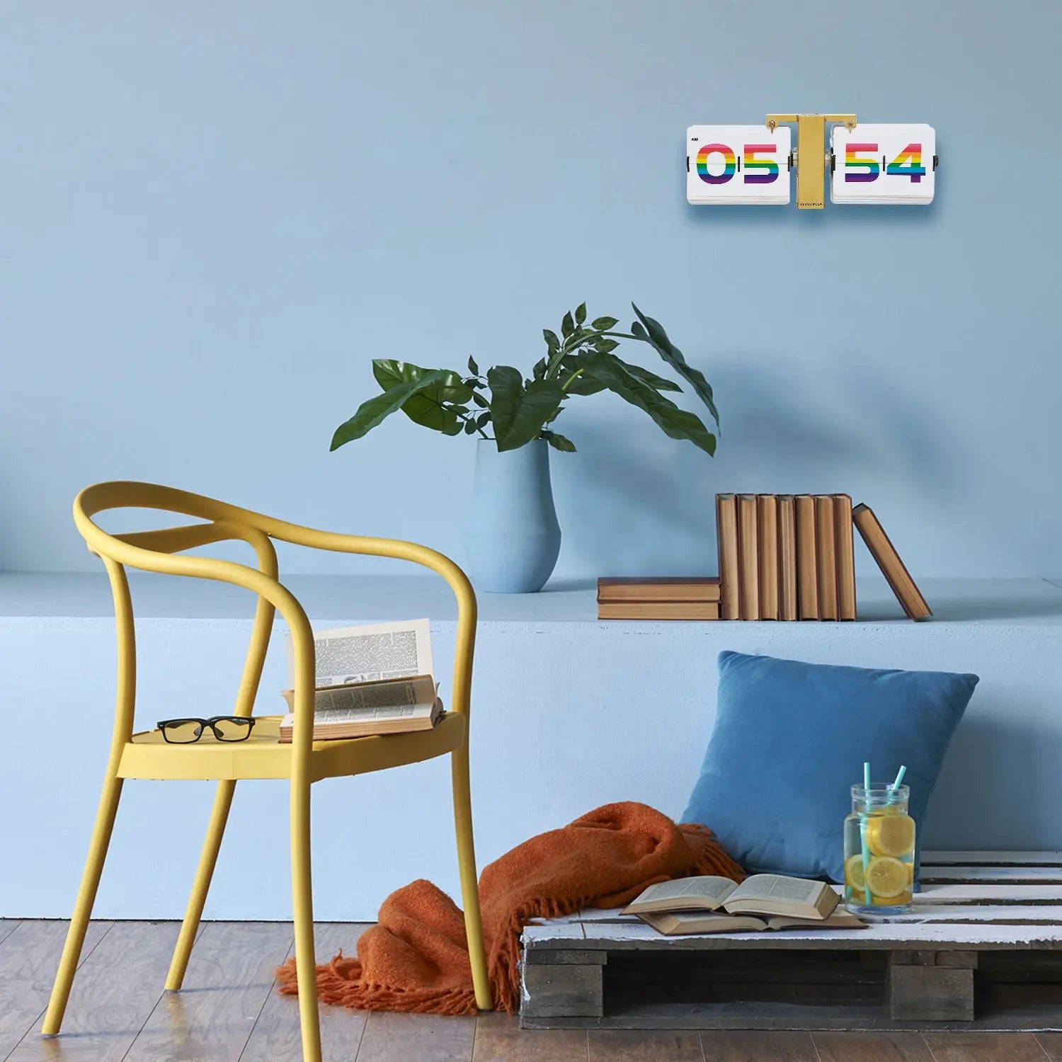 Flipping Out Rainbow - Flip Clock Cloudnola