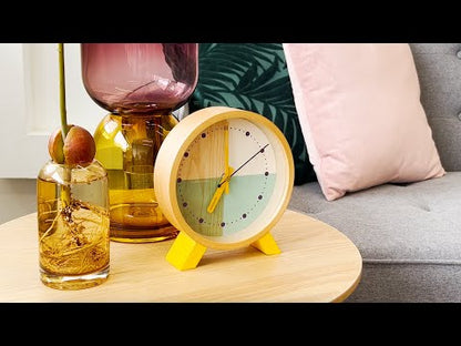 Wood Turquoise - Alarm / Desk Clock